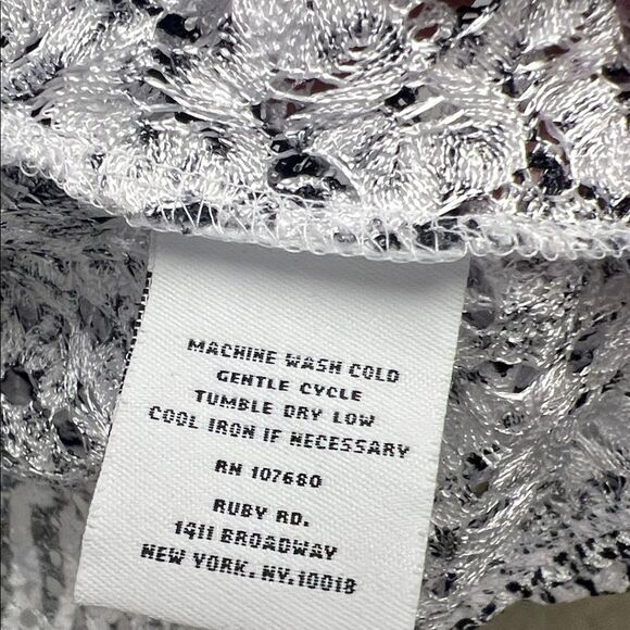 Ruby Rd. Monochrome Animal Print Cardigan - Picture 2 of 4